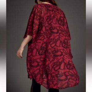 NWT Torrid Nightfall Snake Trap chiffon kimono size 2 2x 18 20